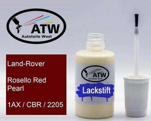 Land-Rover, Rosello Red Pearl, 1AX / CBR / 2205: 20ml Lackstift, von ATW Autoteile West.
